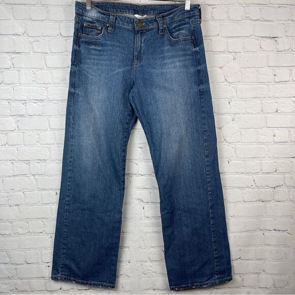 Garnet Hill Denim - GARNET HILL blue wide leg jeans, size 8L